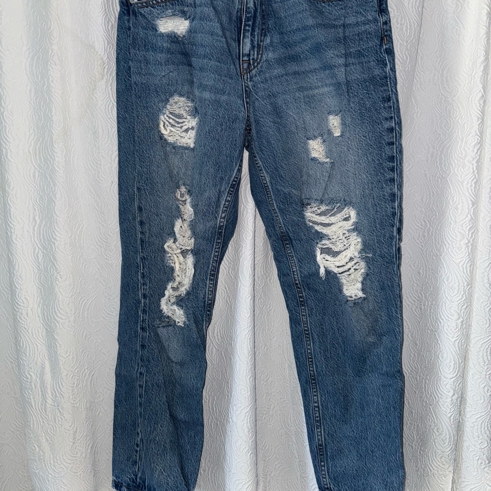 Aeropostale Dark Blue Ripped Boyfriend Jeans